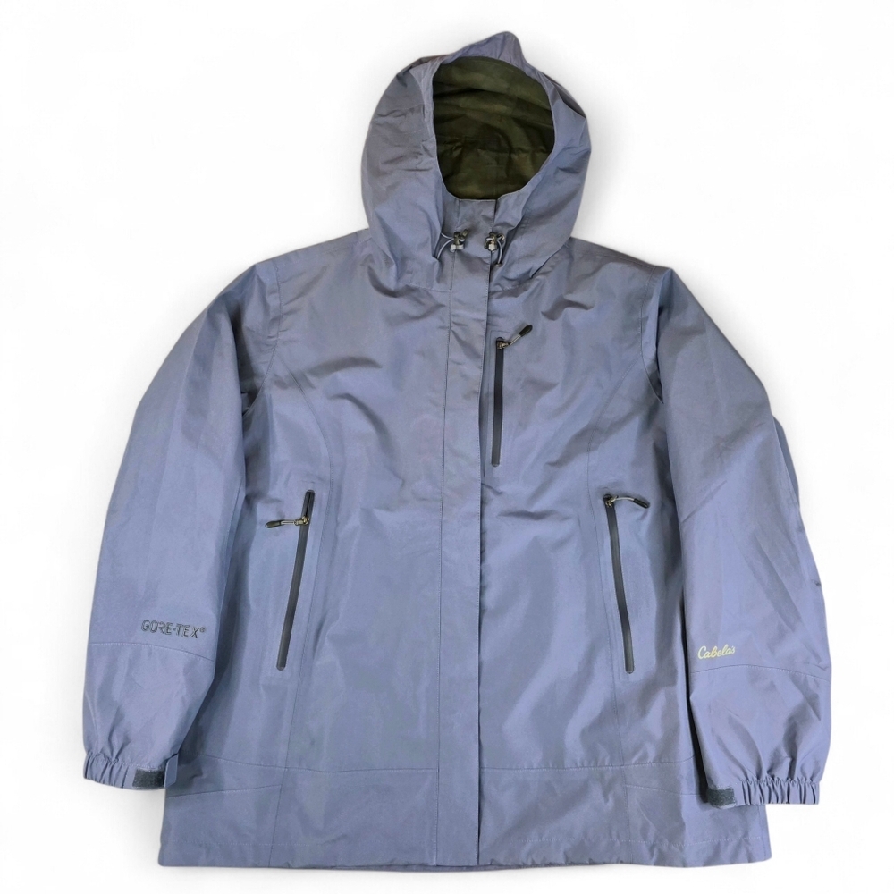 Cabela’s GoreTex Rainy River PacLite Jacket Women 2XL Waterproof Hooded Packable